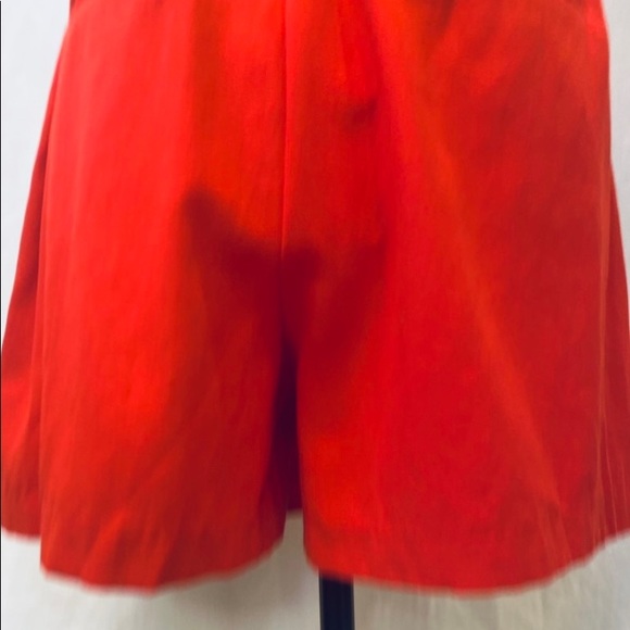 Entro Red Paper Bag Style Shorts Removable Tie Belt Faux Back Pockets NWT - Picture 8 of 11